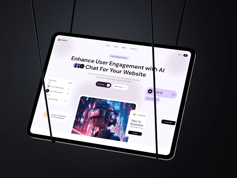 Cover image for AI Modern Webflow Landing Page