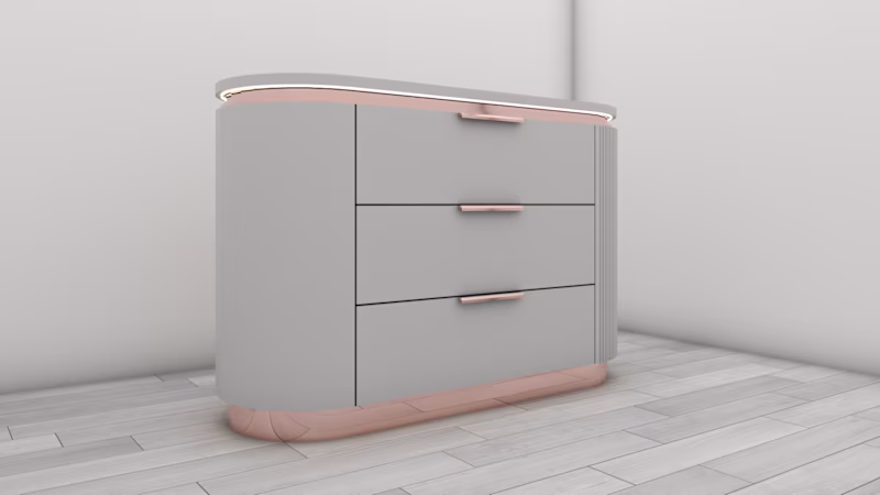 Cover image for Modern Luxury Drawer Cabinet — 3D Design Where elegance meet...