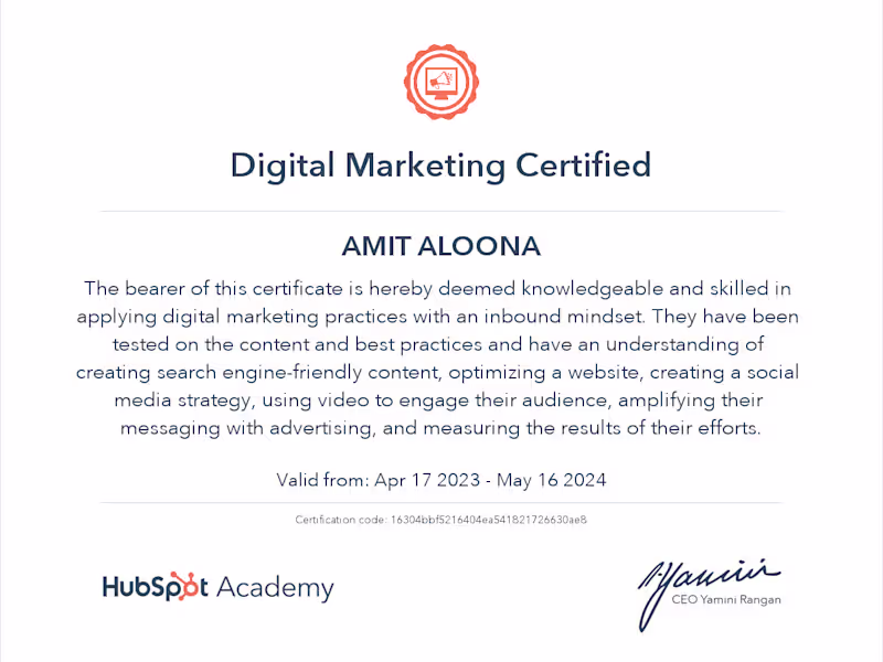 Cover image for DIGITAL MARKETING CERTIFIED AND SEO EXPERT