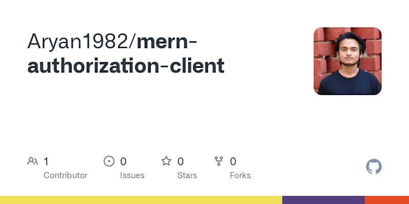 Cover image for Aryan1982/mern-authorization-client