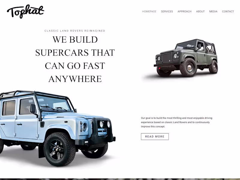 Cover image for Top hat Classics Website