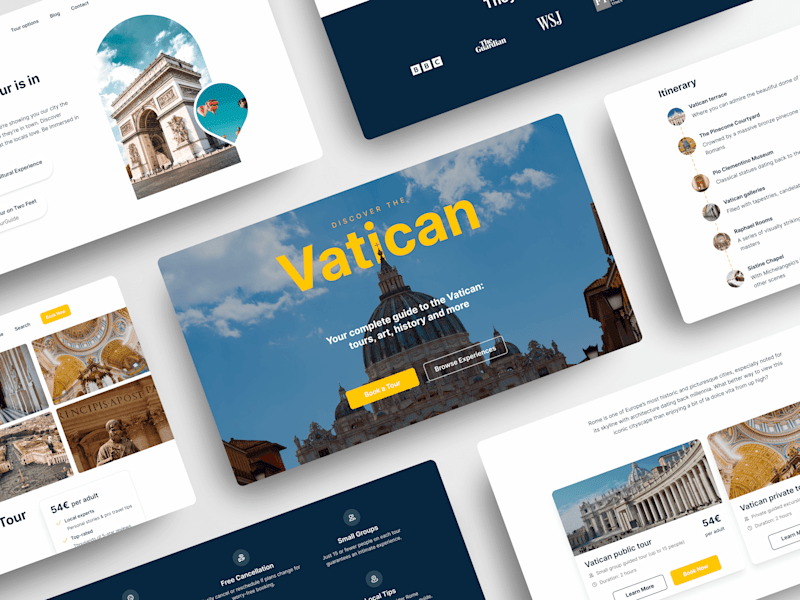 Cover image for Branding & website design for guided tours agency