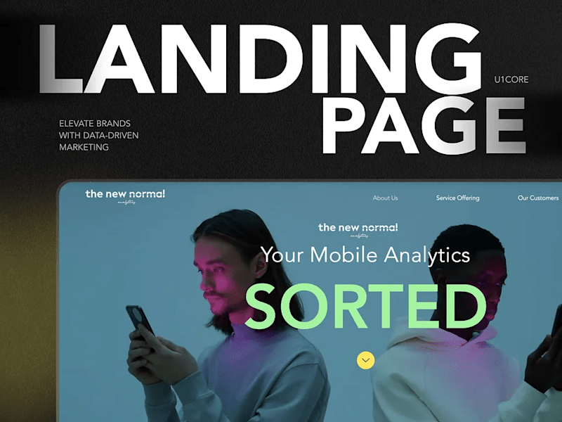 Cover image for The New Normal | Landing page design | Analytics