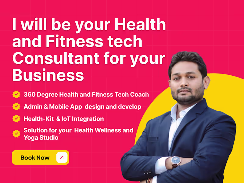 Cover image for I will be your Health and Fitness Consultant and develop app