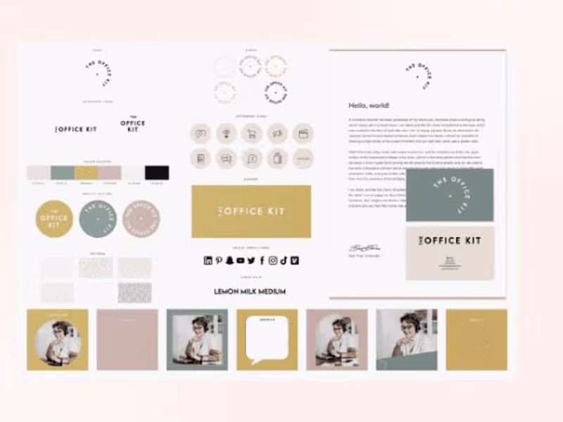 Cover image for Color palette, defining typography & curating visual elements.