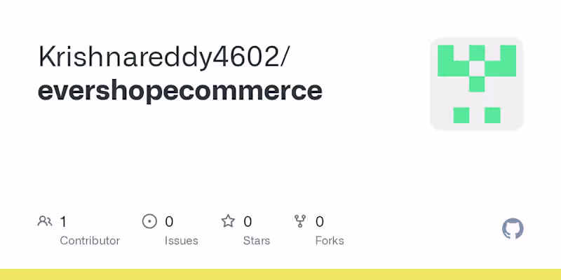 Cover image for Krishnareddy4602/evershopecommerce