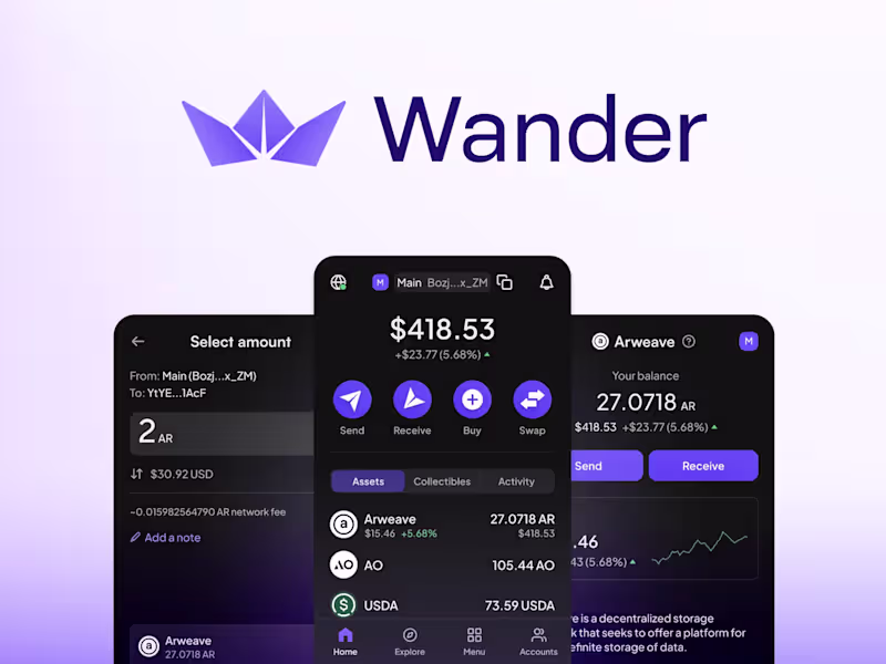 Cover image for Wander | UI/UX Design for Mobile & Browser Extension