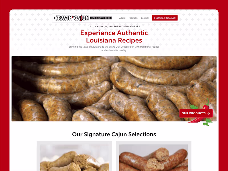 Cover image for Cravin' Cajun Specialty Foods