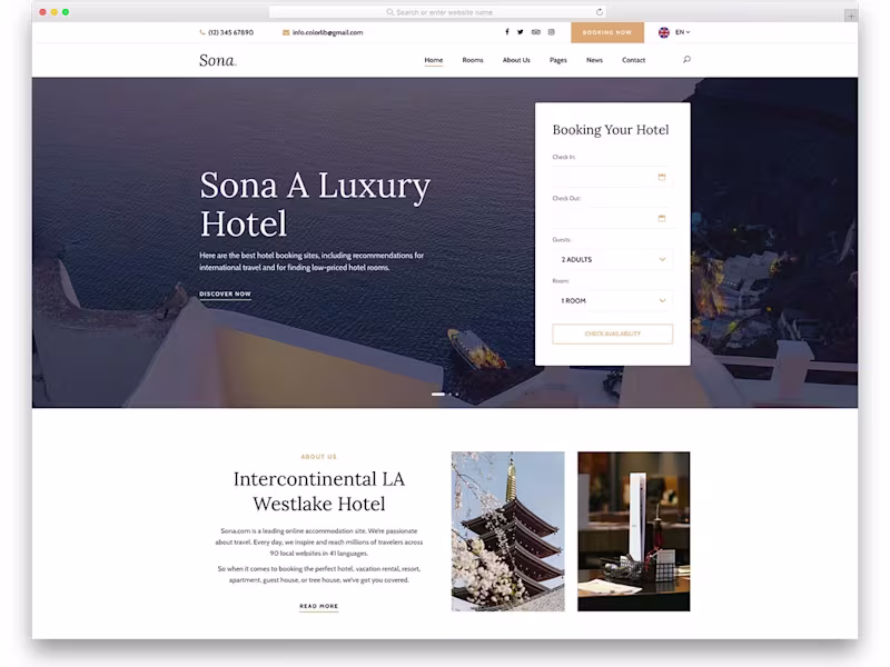Cover image for Hotel Booking Website Creation
