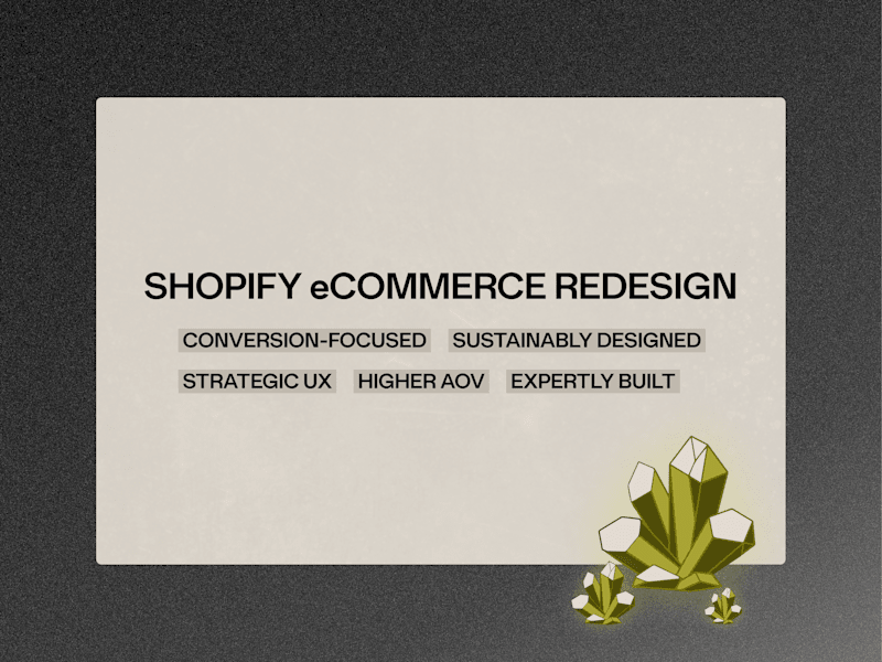 Cover image for SHOPIFY eCOMMERCE REDESIGN