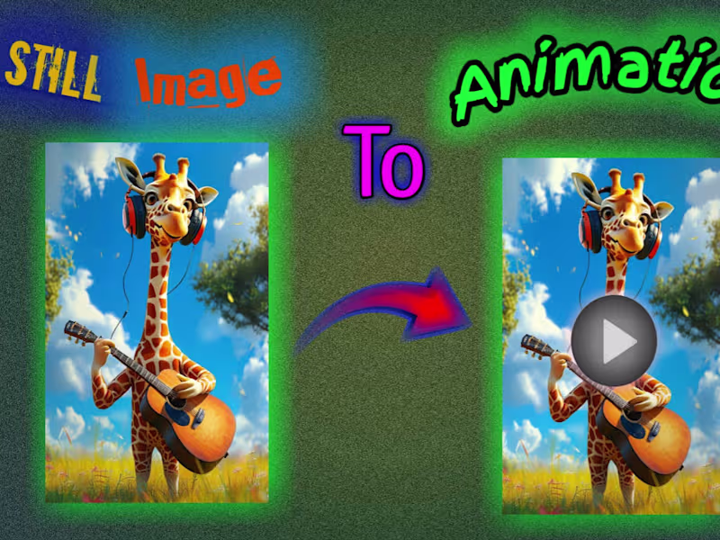 Cover image for Convert your image into the video Animation 