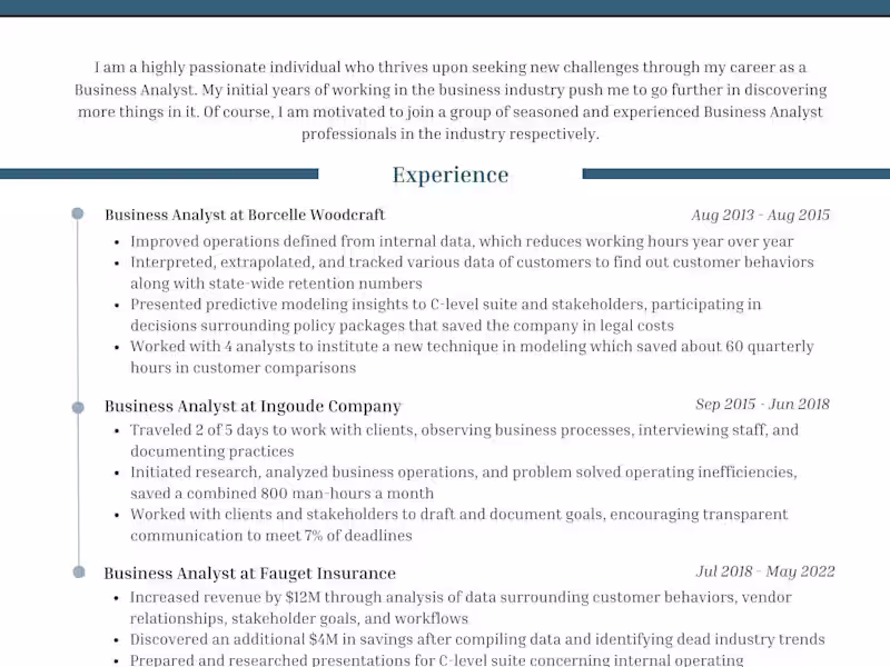 Cover image for Executive Resume Revamp for Industrial Director