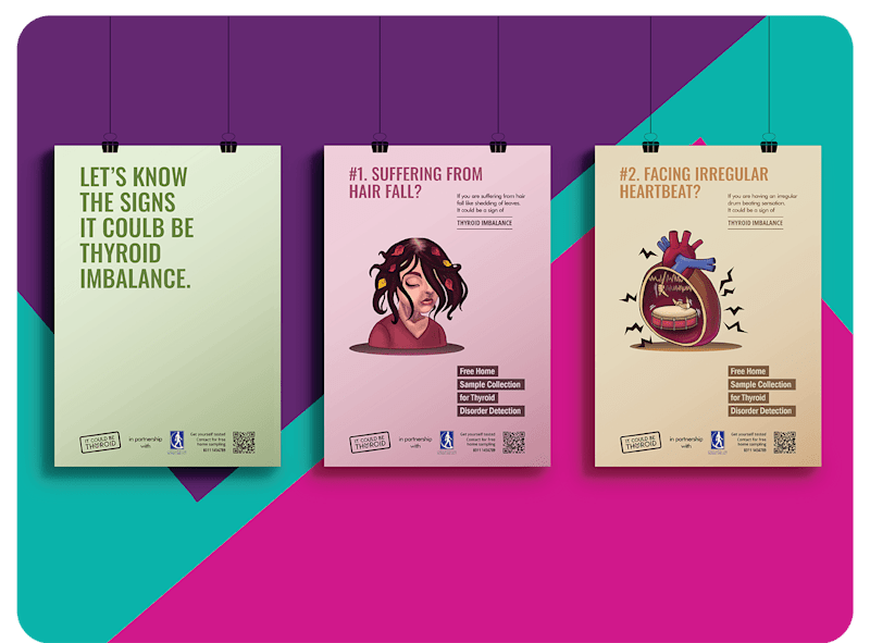 Cover image for It Could Be Thyroid Awareness Campaign on Behance
