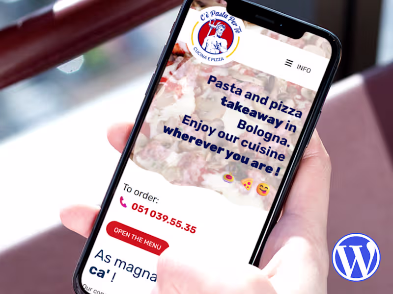 Cover image for Pasta & Pizza Shop - WordPress Website