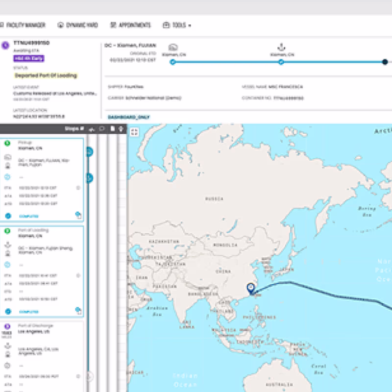 Cover image for Global, Multimodal Logistics Tracking