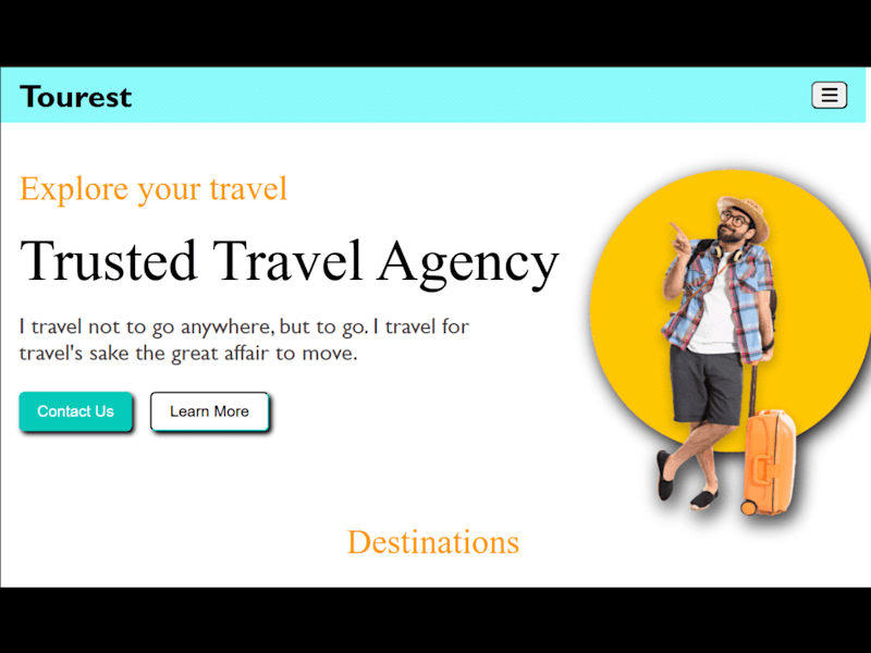 Cover image for Clone of Travel Website