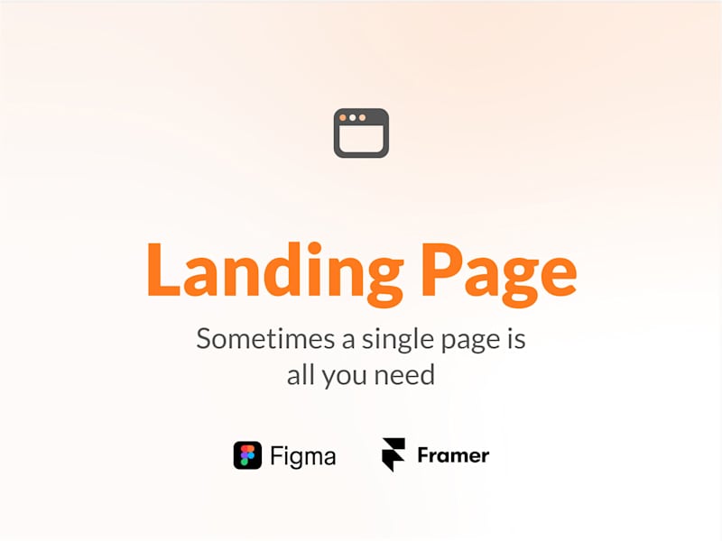 Cover image for Landing Page Design and Framer Build
