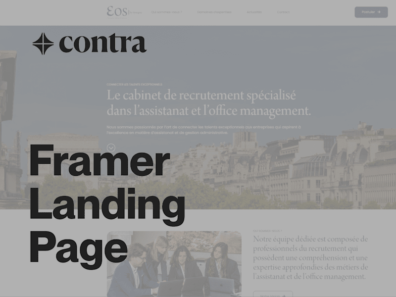 Cover image for Framer Landing Page (Design & Development) ✨✨