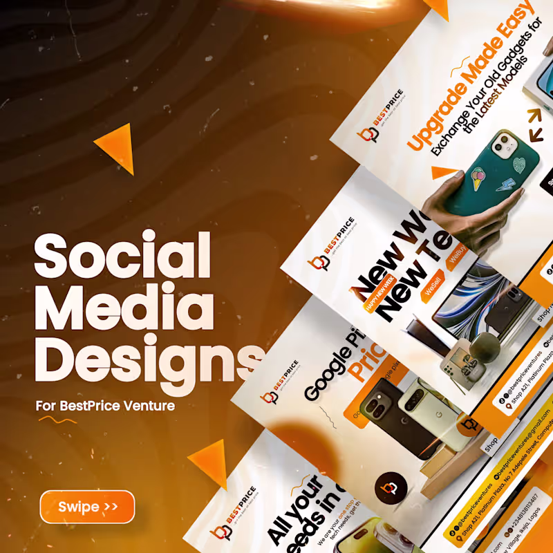 Cover image for Social Media Designs for BestPrice Ventures