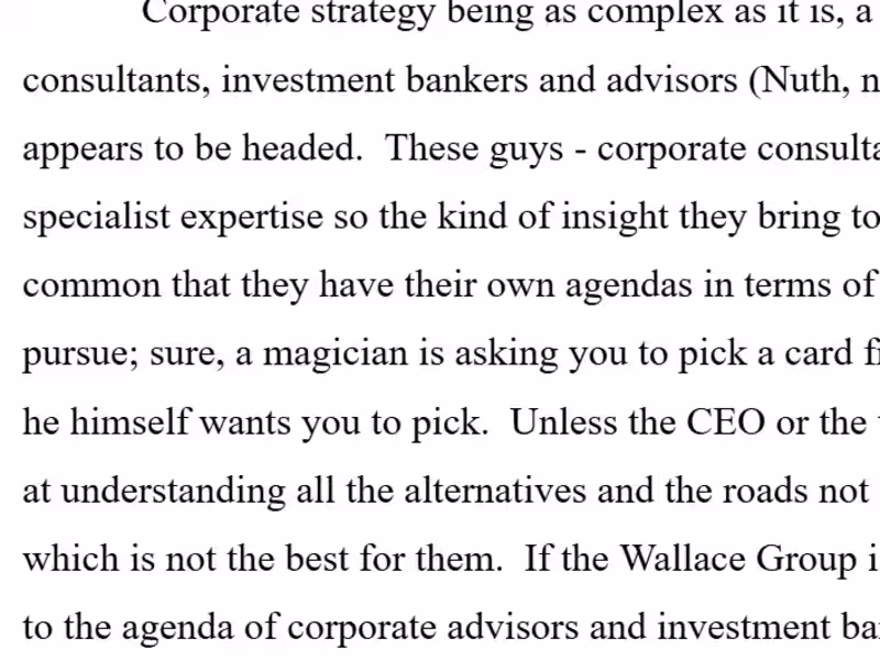 Cover image for Business Policy Project 