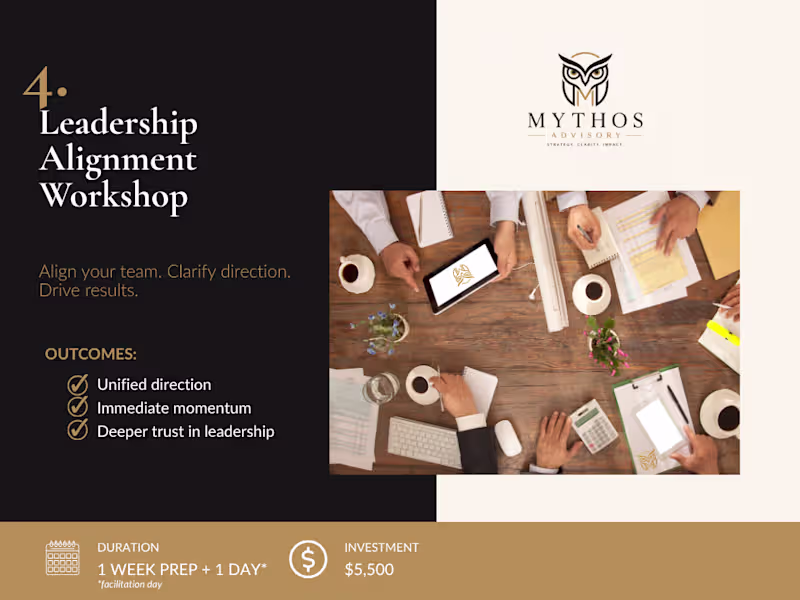 Cover image for Leadership Alignment Workshop