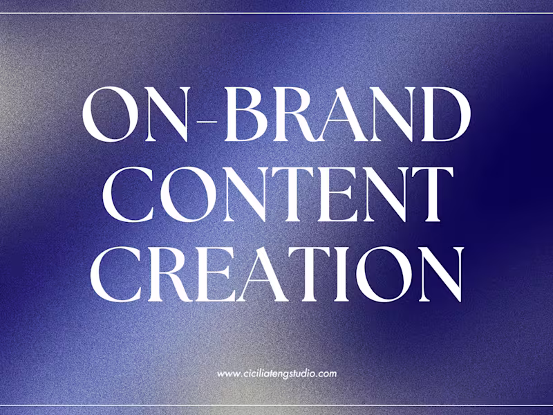 Cover image for On-Brand Content Creation
