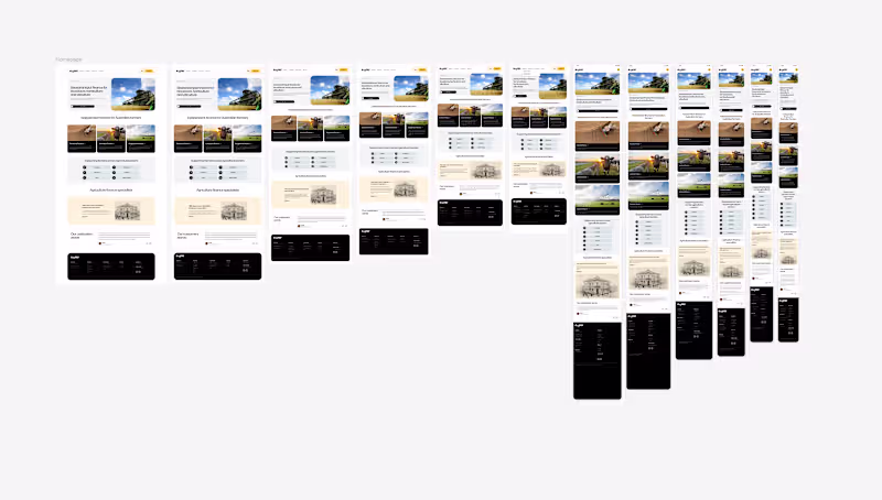 Cover image for Agricultural finance web design