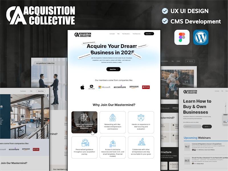 Cover image for Business Management Website UI/UX Design & Development