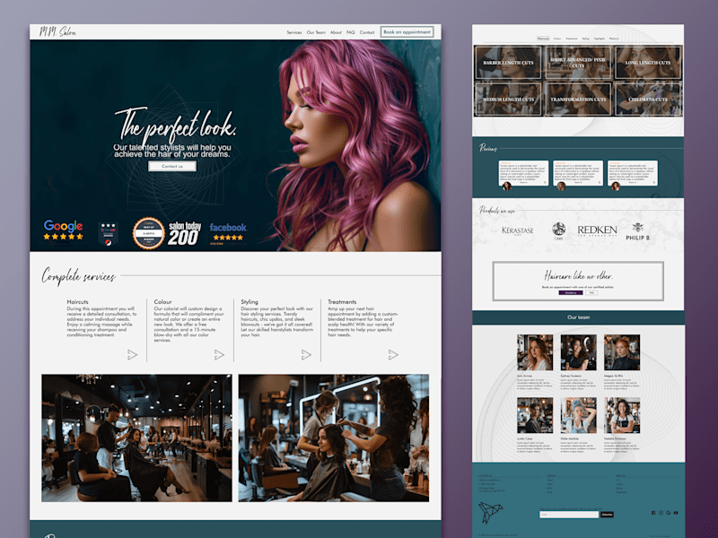 Cover image for Website for Hair Salon ✦ MM Salon