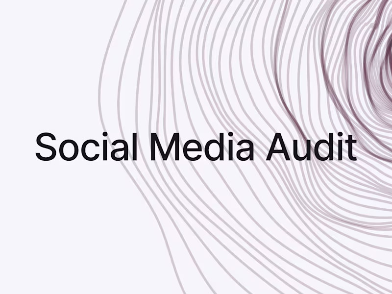 Cover image for Social Media Audit