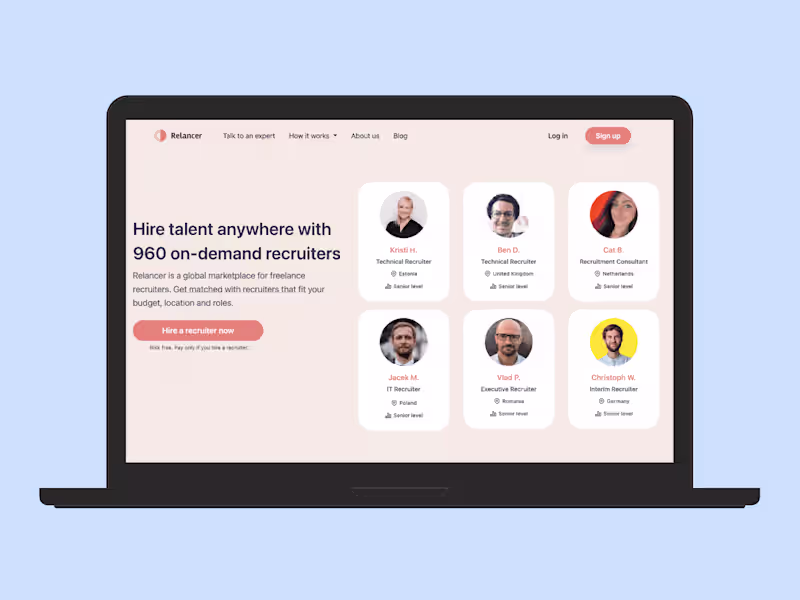 Cover image for Landing Page Copy | Recruitment Marketplace 