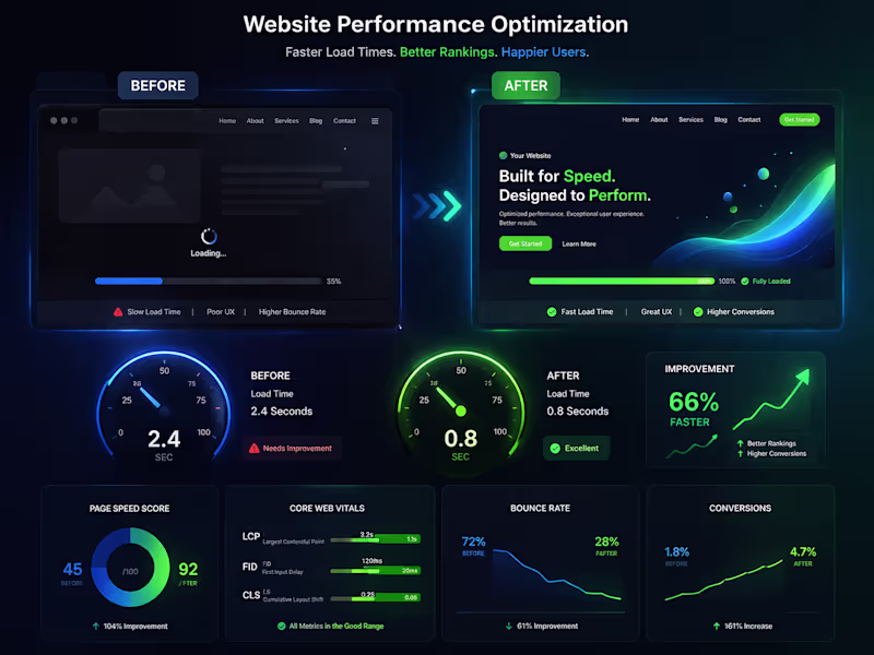 Cover image for Frontend Performance Optimization & Redesign