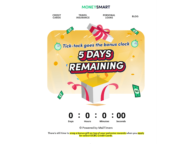 Cover image for MoneySmart x OCBC Credit Card EDM Campaign