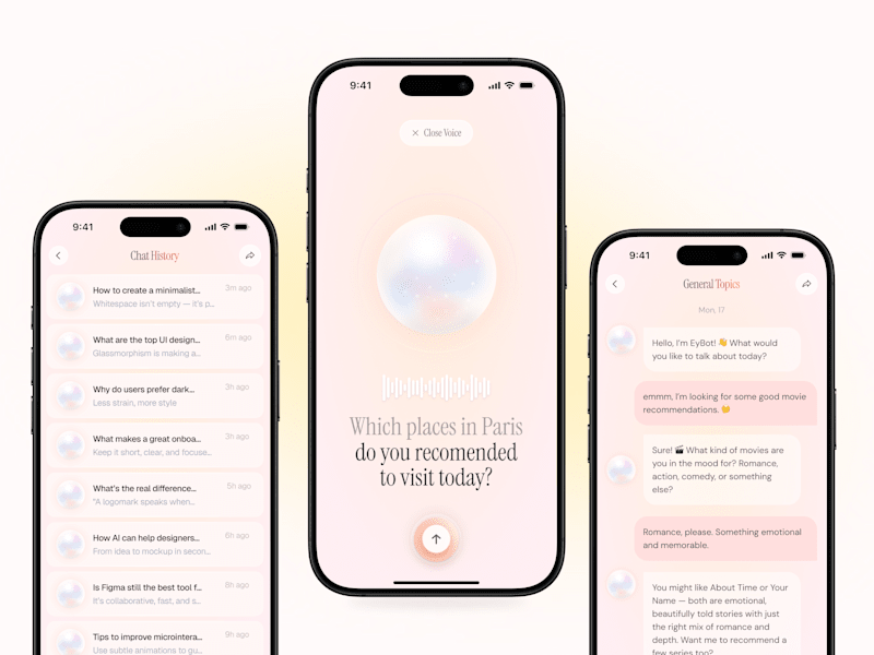 Cover image for Corelia - Mobile Chatbot App Design