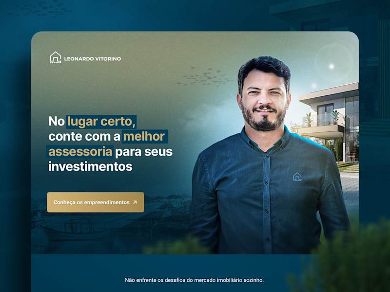 Cover image for Real Estate Agent Landing Page - Website Portfolio