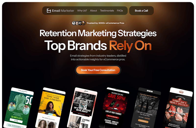 Cover image for Hero Design for an Email Marketer
