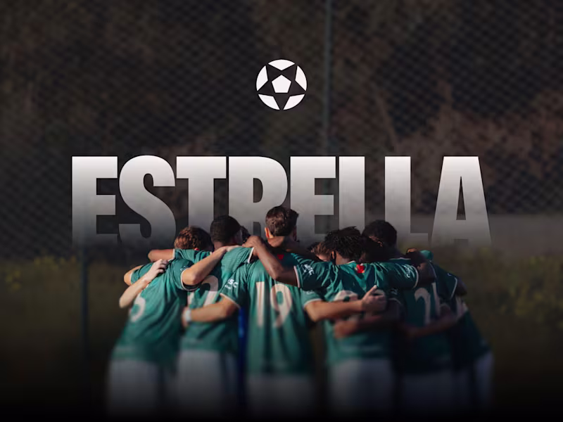 Cover image for Branding & Framer Website for Estrella Football Group