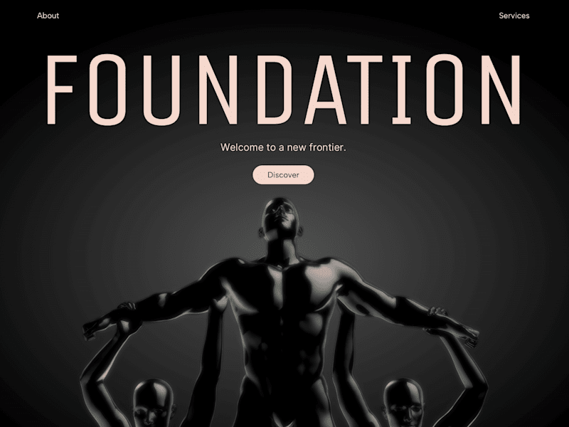 Cover image for Foundation - Landing Page with Custom 3D Model