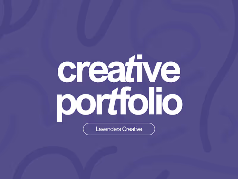 Cover image for Lavenders Portfolio