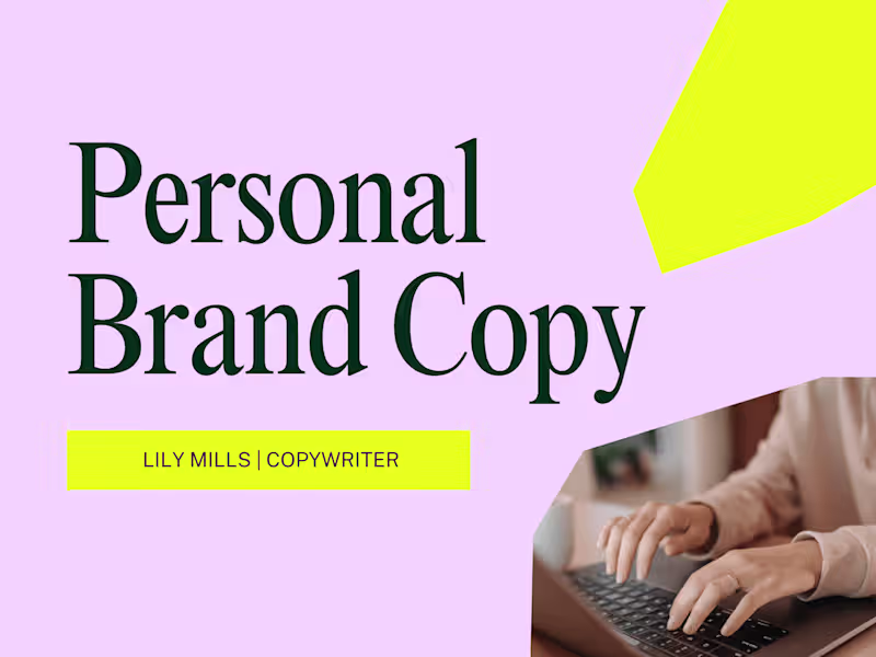 Cover image for Personal Brand Copy Refresh (LinkedIn Bio + About Me)