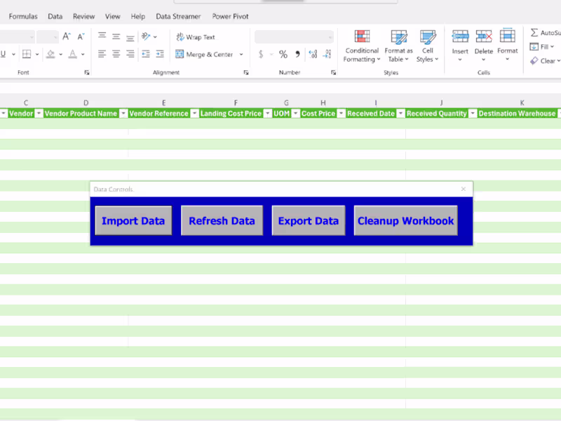 Cover image for Excel ETL Workbook