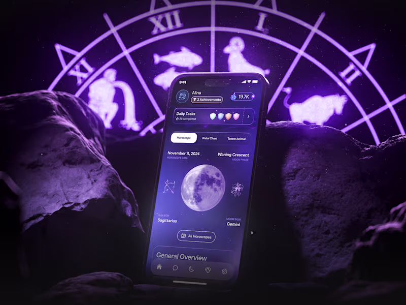Cover image for Inura: AI-Powered Astrology Mobile App Design