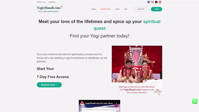 Cover image for Modern matrimonial platform connecting people