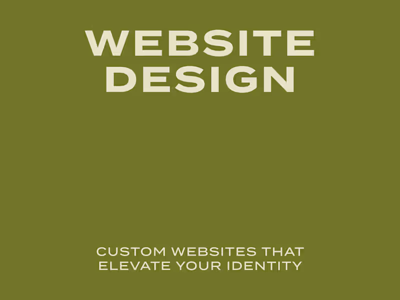 Cover image for Website Design
