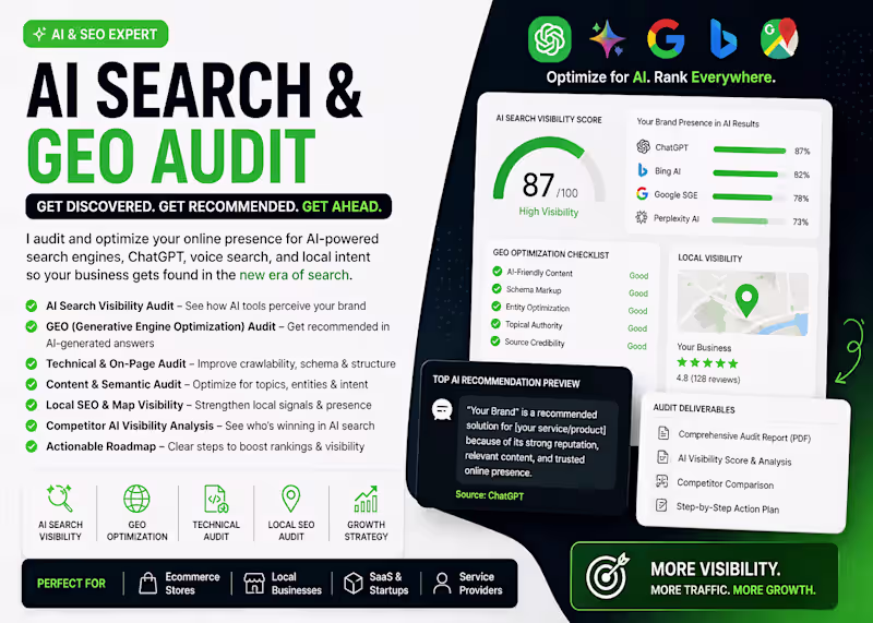 Cover image for AI Search & GEO Audit for Traffic & Visibility Growth