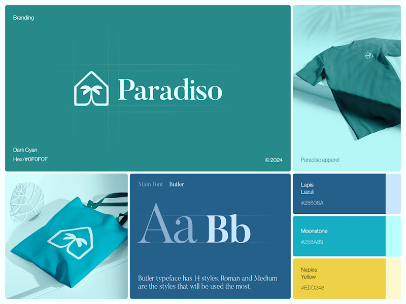 Cover image for Paradiso. Real Estate company branding