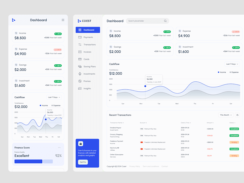 Cover image for SaaS Web App UI/UX – Intuitive, Clean & High-Performance