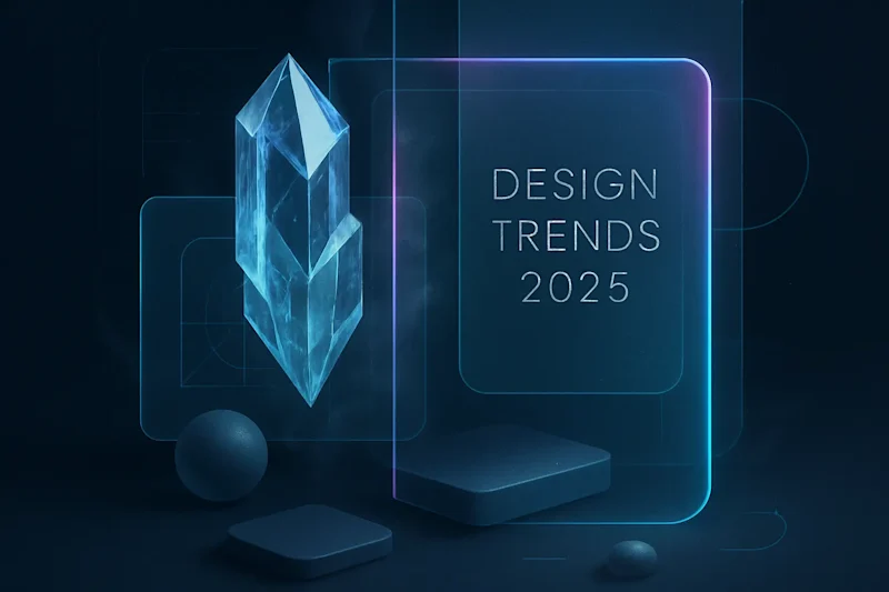Cover image for Design Trends 2025: Glassmorphism, Neumorphism & Styles You Need to Know