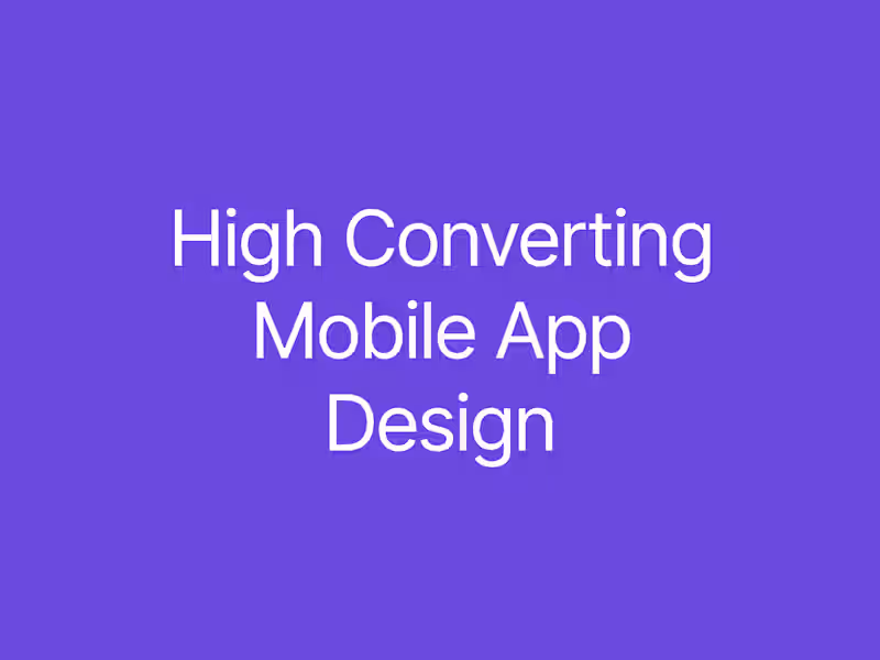 Cover image for Mobile App Design