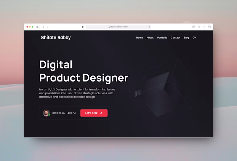 Cover image for Novo - Personal Portfolio Template